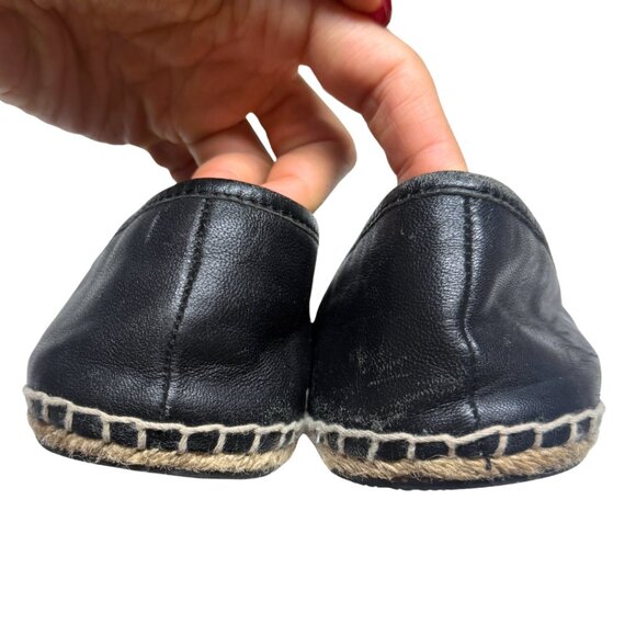 Coach Rhodelle Black Leather Espadrilles – Women’s Size EU 38 / US 8 – Pre-Owned - Picture 6 of 11